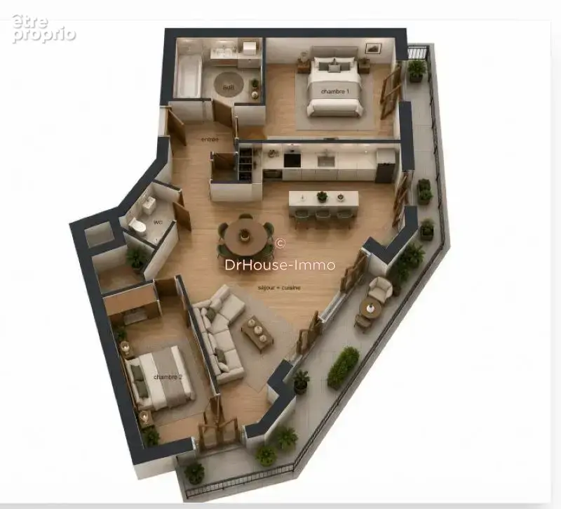 Appartement 61 m² à Asnieres-Sur-Seine  - photo 4