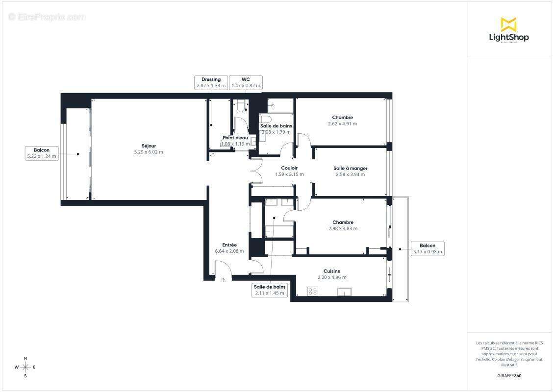 Appartement à PARIS-20E
