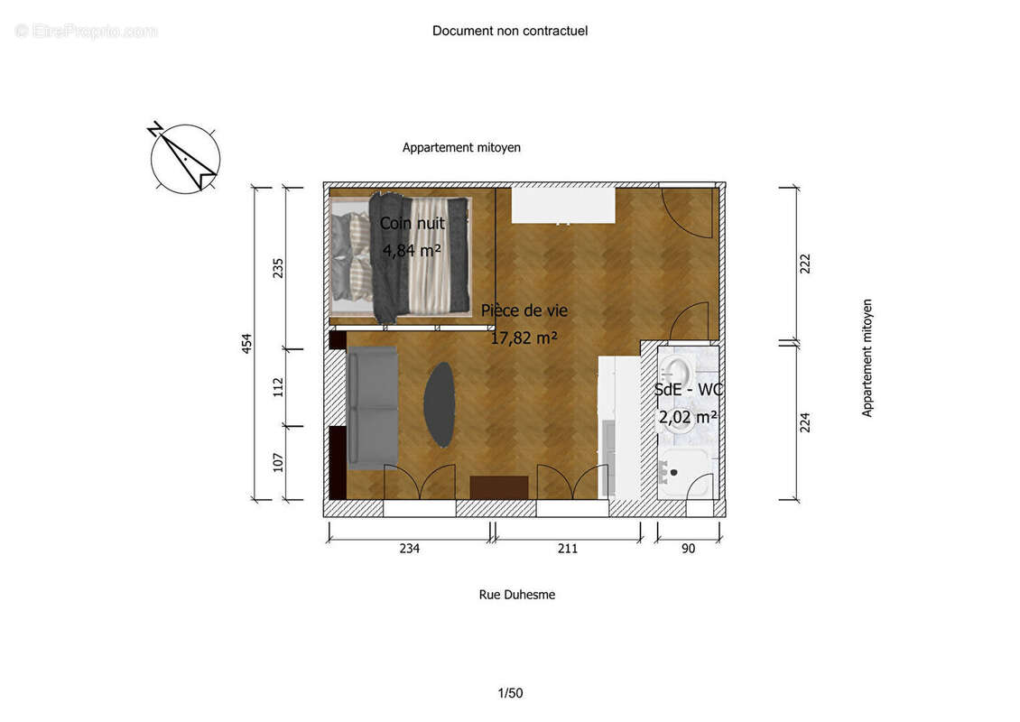 Appartement à PARIS-18E