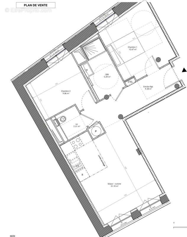 Appartement 59 m² à Saint-Malo  - photo 8