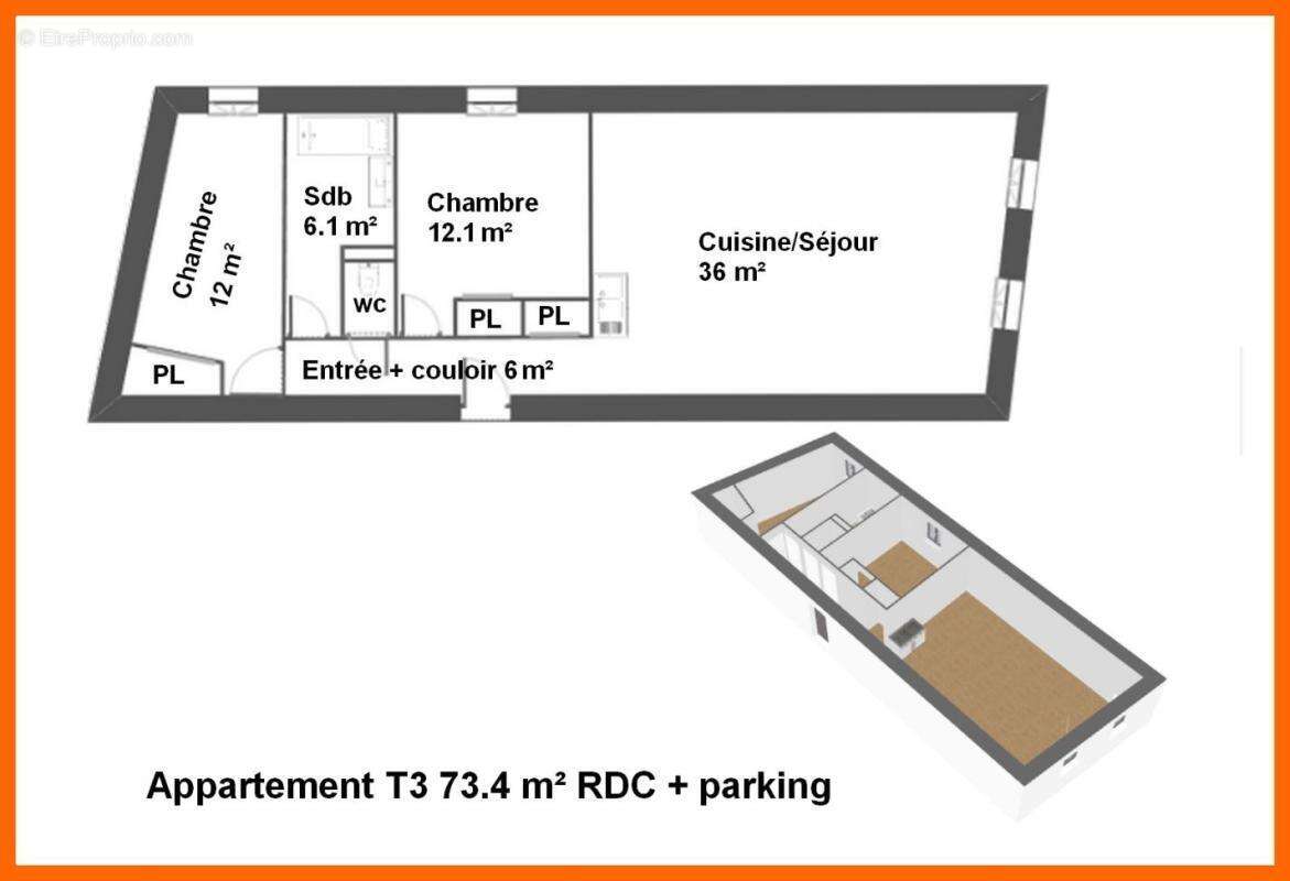 Appartement à MONTLUEL