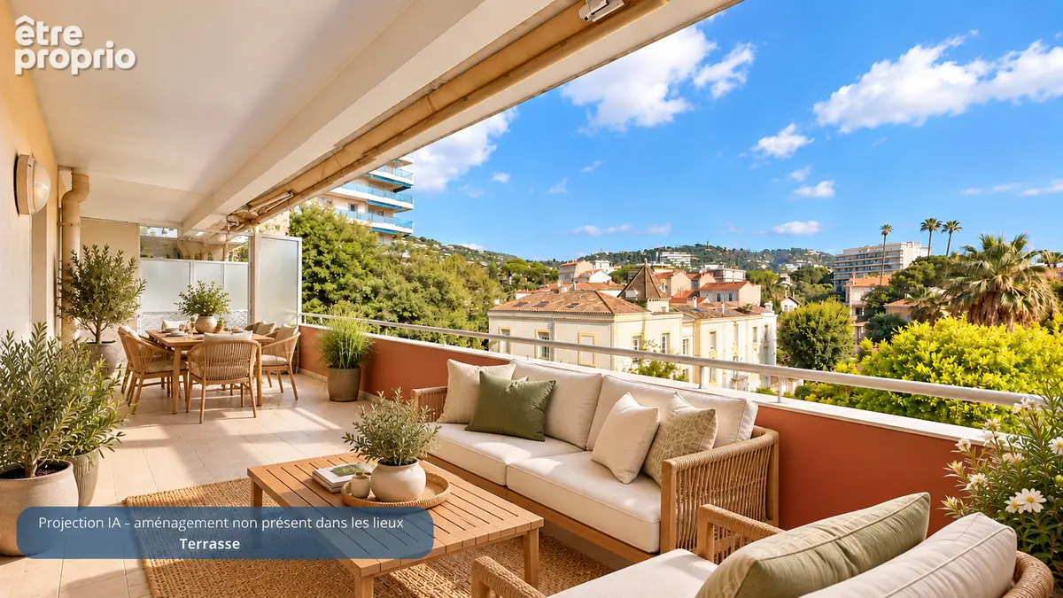 Cannes Prado, 3 pièces au dernier étage, 2 terrasses, piscine - photo 13