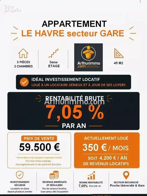 Vente Appartement Le havre(76600) 53 500ï¿œ - photo 5