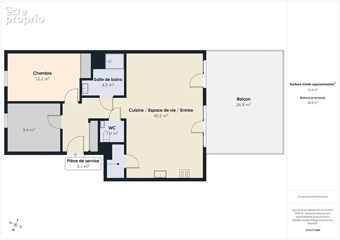 Appartement  T3 neuf  à Bourg Les Valence - photo 10