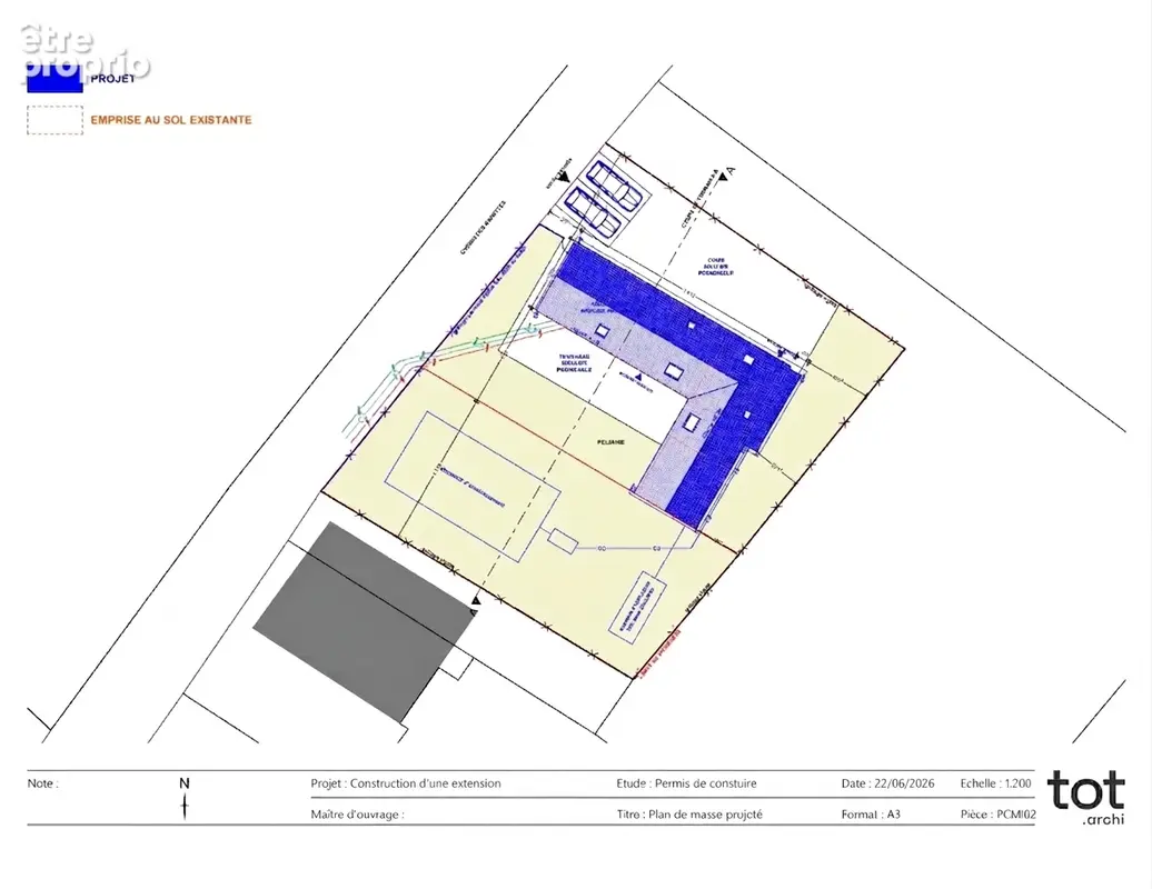 Projet de rénovation avec permis de construire en cours, terrain de 816 m² - photo 10