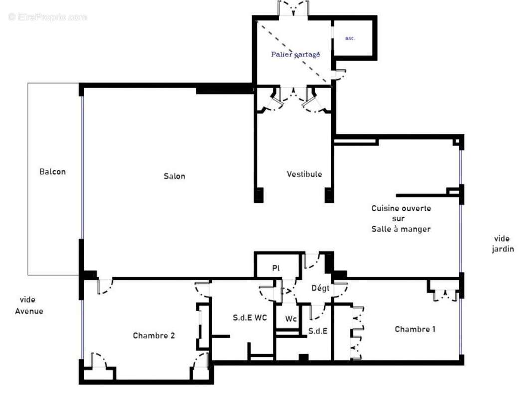 Appartement à PARIS-16E