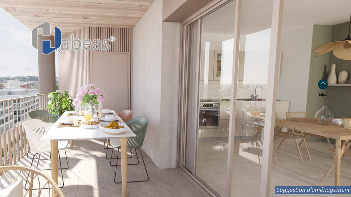 Appartement T5 de 94.64 m² en R+12 avec balcon de 39m² et cellier, Lyon 7ᵉ - photo 1