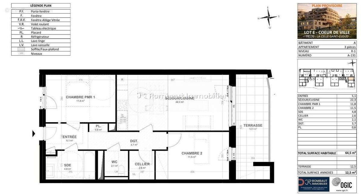 Appartement à LA CELLE-SAINT-CLOUD