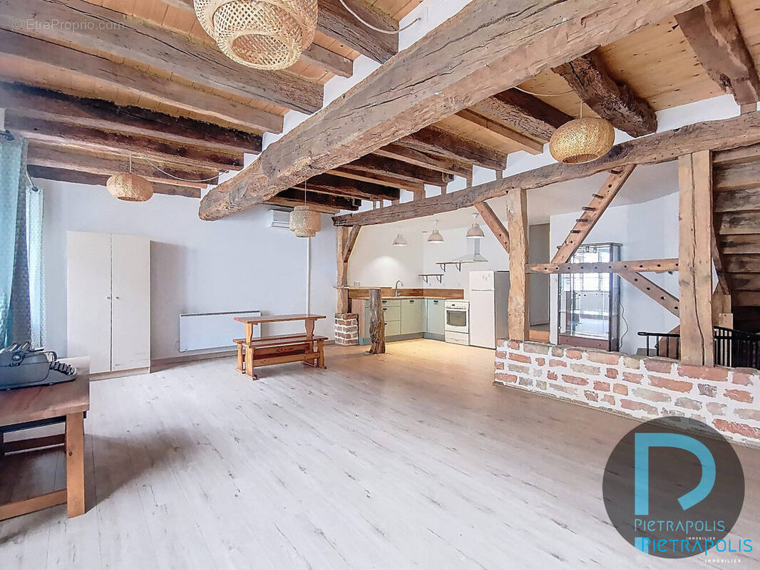 PIECE A VIVRE avec coin cuisine - Maison à PONT-DE-VEYLE