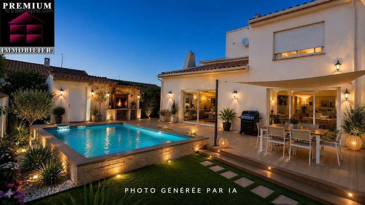 Saint Estève, Exceptionnelle Maison d'Architecte 3 Faces, T4 avec Local Commercial - photo 2