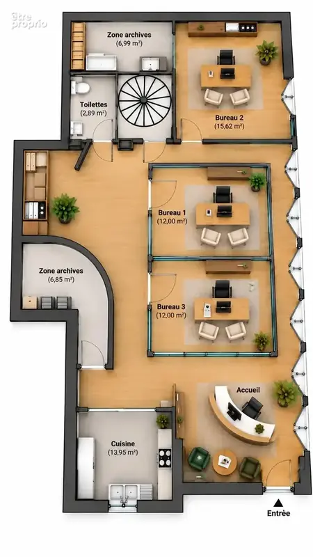 Commerce 180 m² à vendre à Tours (37000) - photo 3
