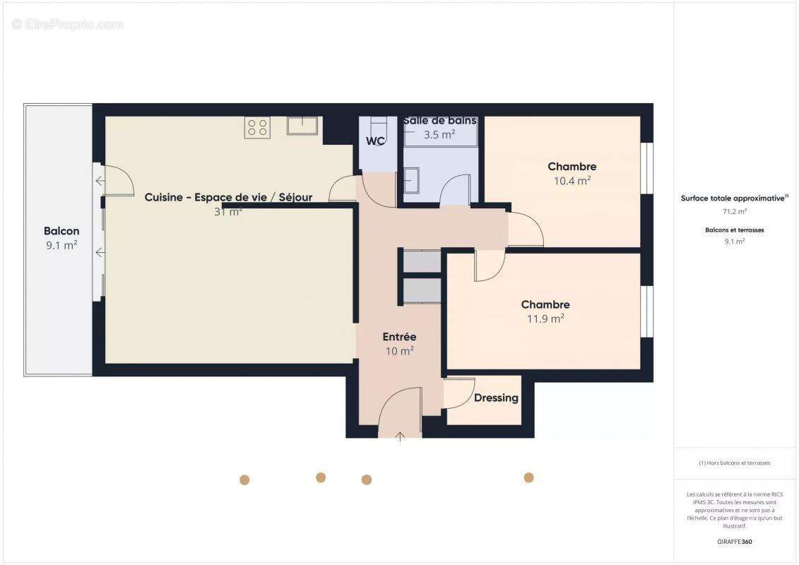 Appartement à MARSEILLE-8E