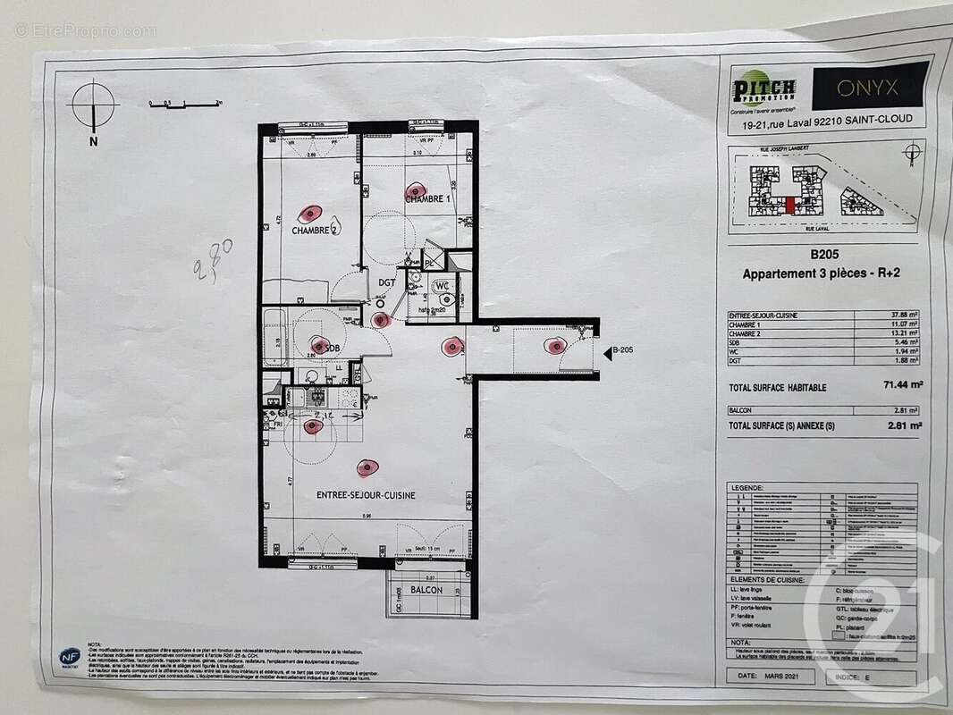 Appartement 71 m² à Saint-Cloud  - photo 8