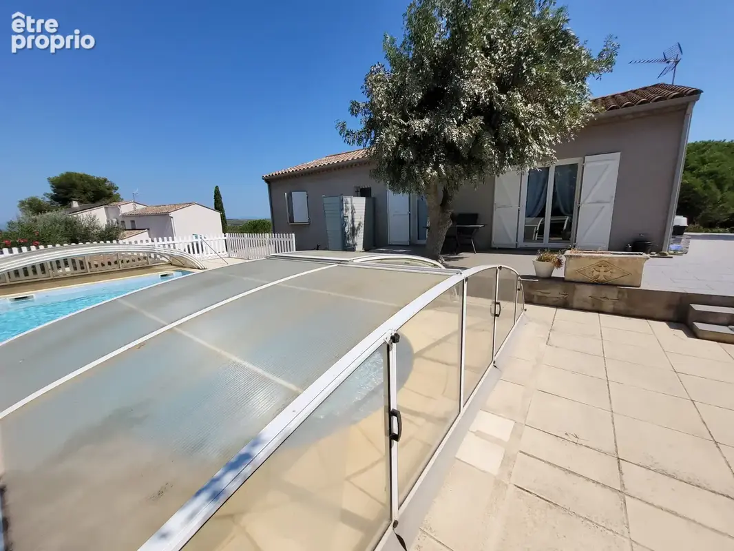 Salles d'Aude Belle Villa T4 de plain pied d'une SH de 100 m2 avec vue dominante sur un terrain de 1155 m2. - photo 6