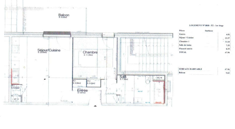 Appartement à SAINT-VALLIER