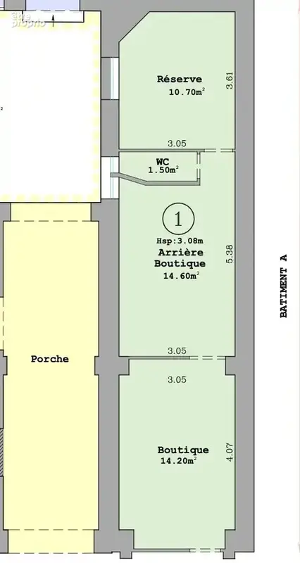 Rue Bobillot - Local Commercial loué de 41 m² - photo 2