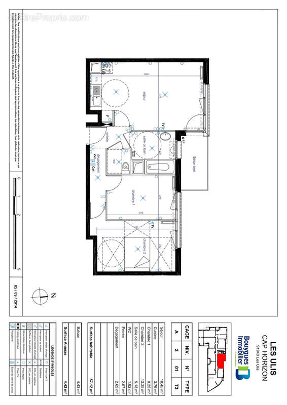 Excusivite - appartement 3 pieces - immeuble récent - les ulis - photo 9