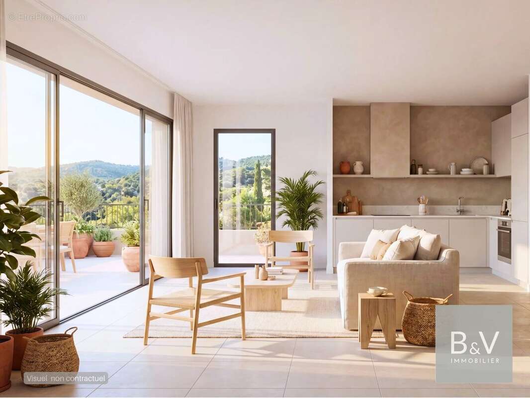 T3 de 65 m² en dernier étage avec terrasse de 22 m² - photo 2