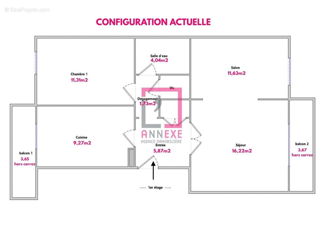 Appartement à FONTAINES-SUR-SAONE