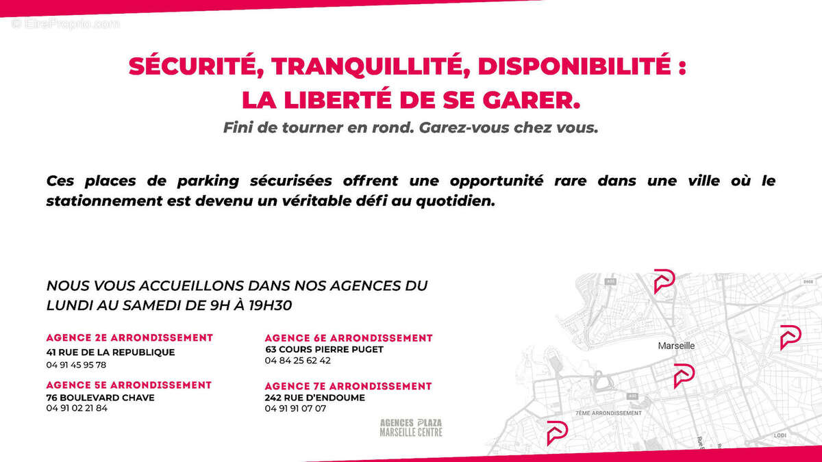 Parking à MARSEILLE-7E