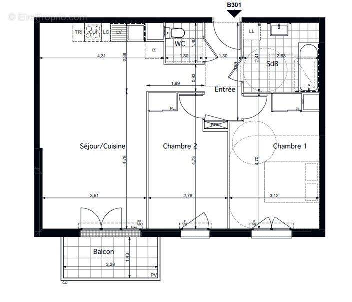 Appartement à PONTOISE
