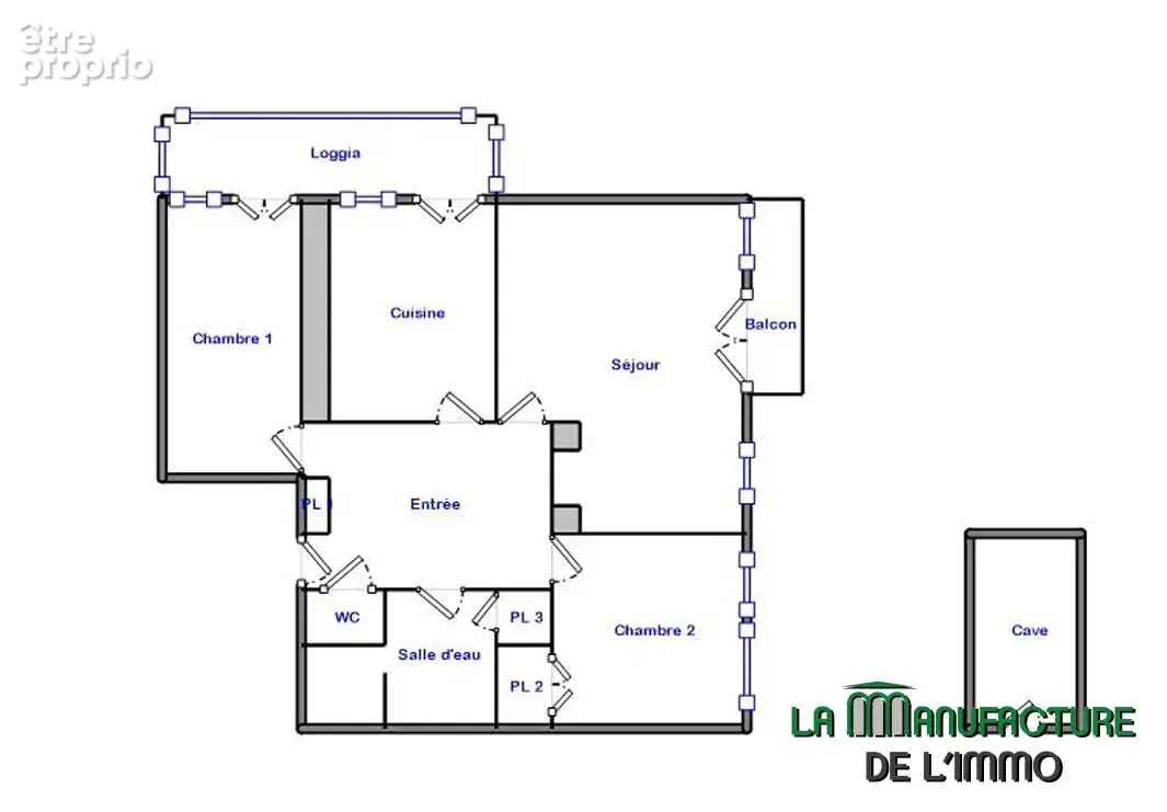 Saint etienne secteur hpl boulevard de la palle - appartement t4 de 91,70m2 a rafraichir avec balcon loggia ca - photo 17