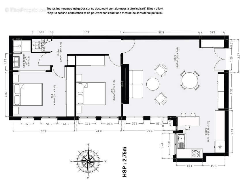Appartement à PARIS-10E