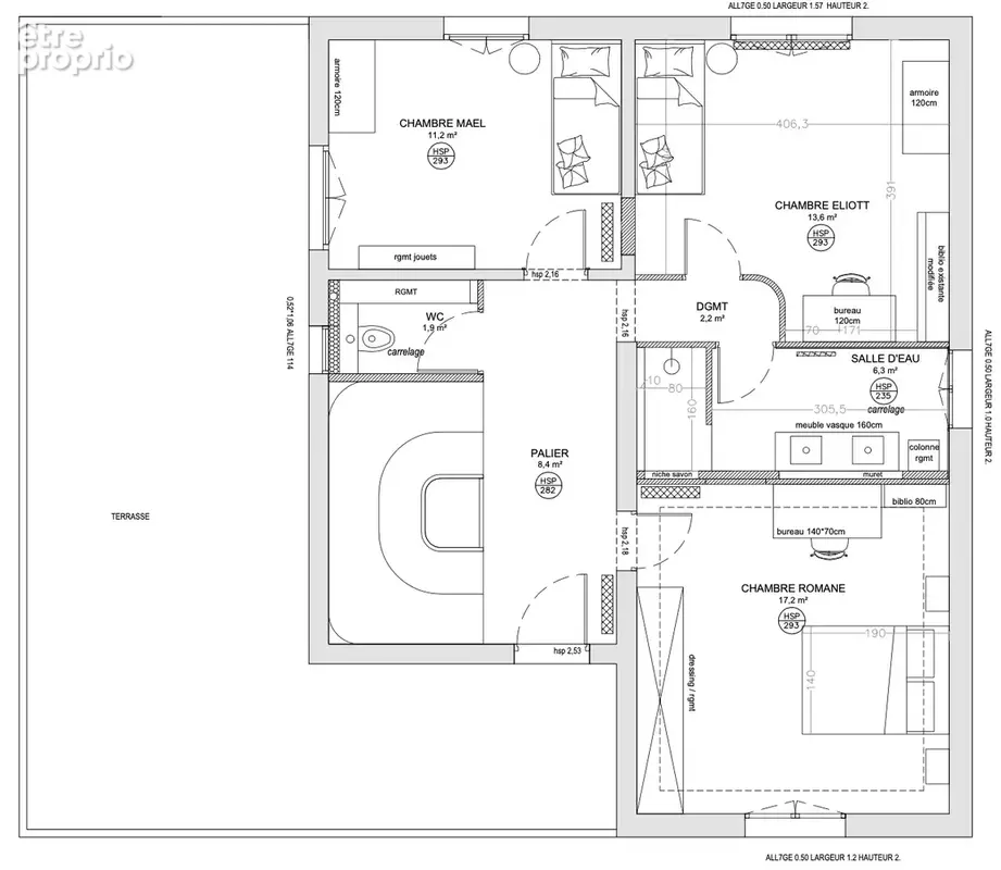 Maison individuelle de 258m2, avec terrasses et jardin, située rue Trouillet Derel - photo 30