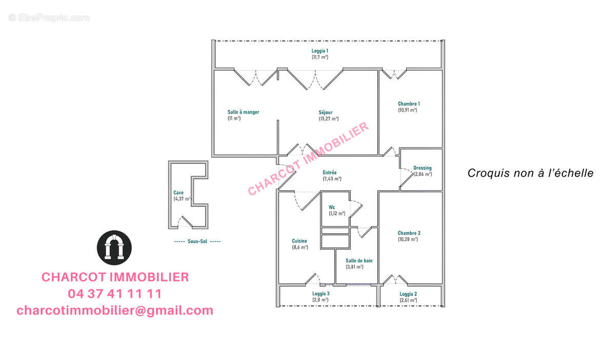 Appartement à SAINTE-FOY-LES-LYON
