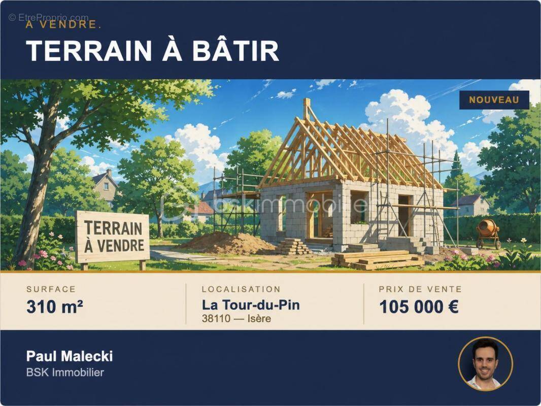 Terrain à LA TOUR-DU-PIN