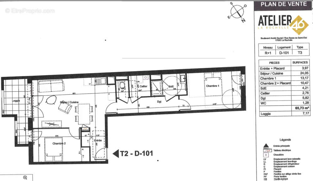 Appartement à LA ROCHELLE