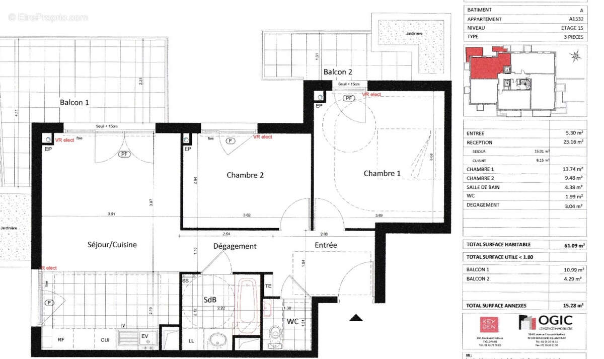 Appartement à ASNIERES-SUR-SEINE