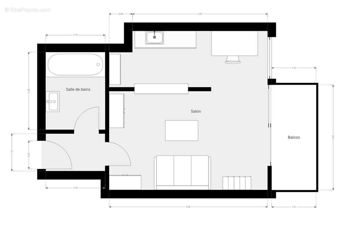 Appartement à PARIS-13E