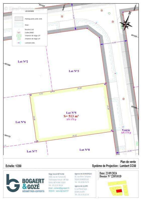 Terrain à LOON-PLAGE