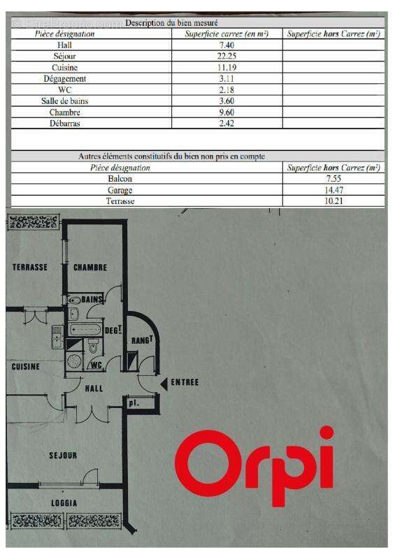 Appartement à LYON-8E