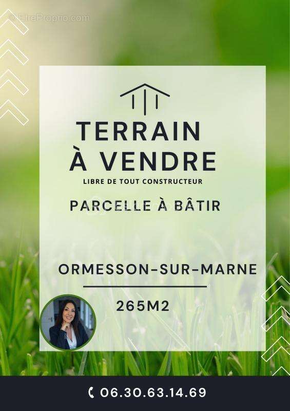 Terrain à ORMESSON-SUR-MARNE