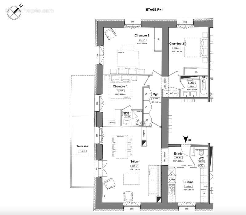 Appartement à SAINT-JEAN-DE-GONVILLE