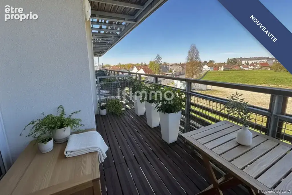 Appartement 3 pièces et 2 chambre avec balcon et vue sur la cath - photo 4