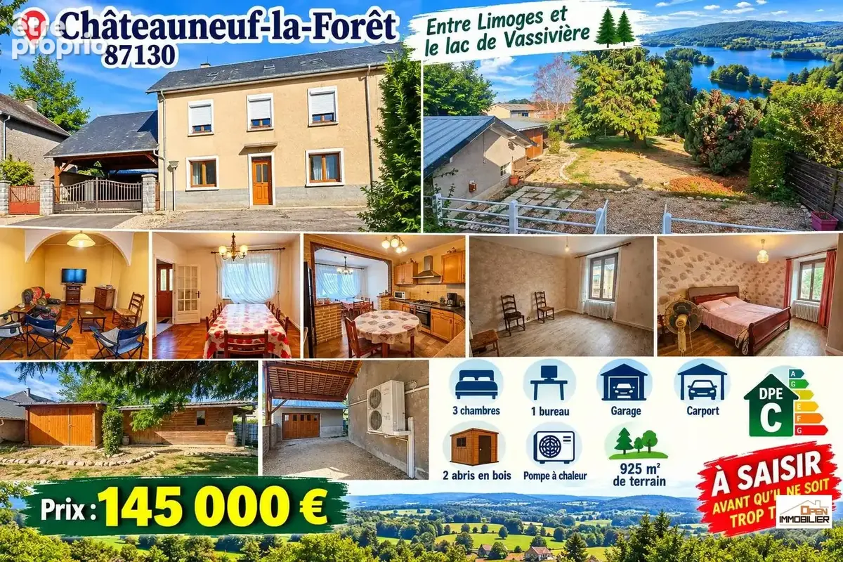 Photo Maison à Chateauneuf-La-Foret au prix de 145 000€