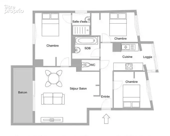 Golfe juan - bel appartement 4 pièces rénové avec terrasse, parking et cave - photo 15