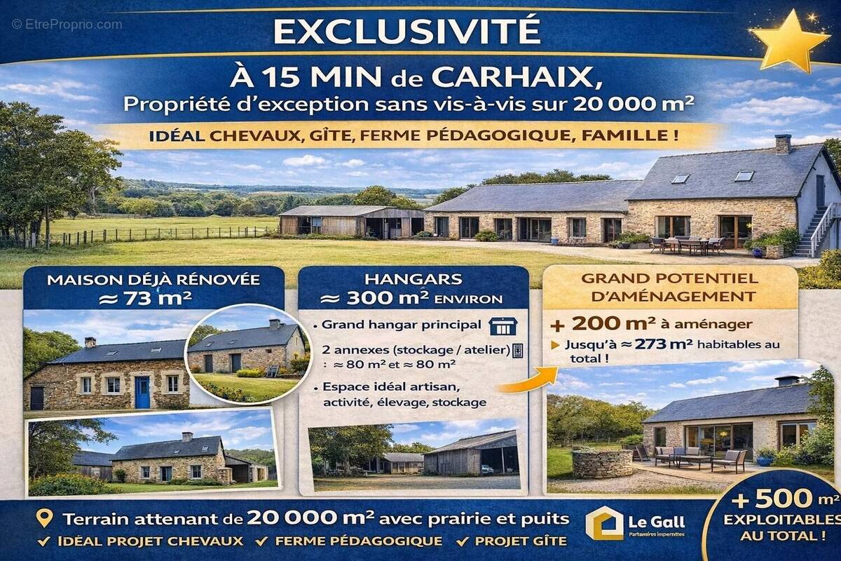 Maison à CARHAIX-PLOUGUER