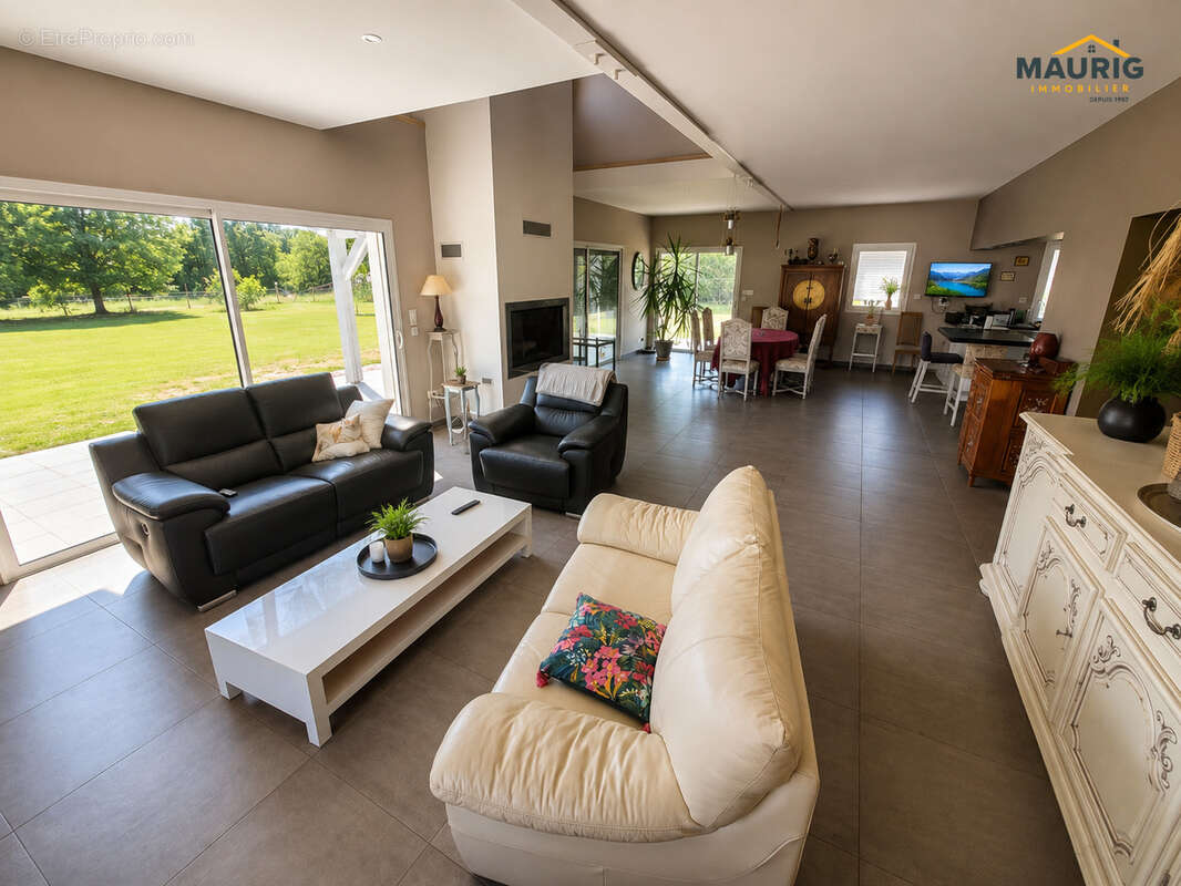 Villa de 200m2 garage avec 6.5 hectares ideal pour chevaux - photo 3
