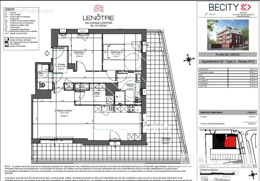 Appartement à CROIX