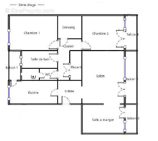 Exclusivite - appartement t4 avec cave et balcons - photo 5