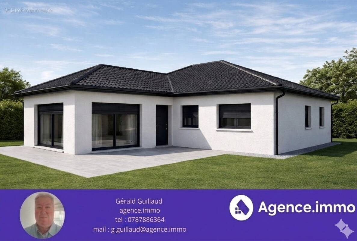 Maison de plain-pied de 75m2 sur 590m2 de terrain  - Maison à VEYRINS-THUELLIN