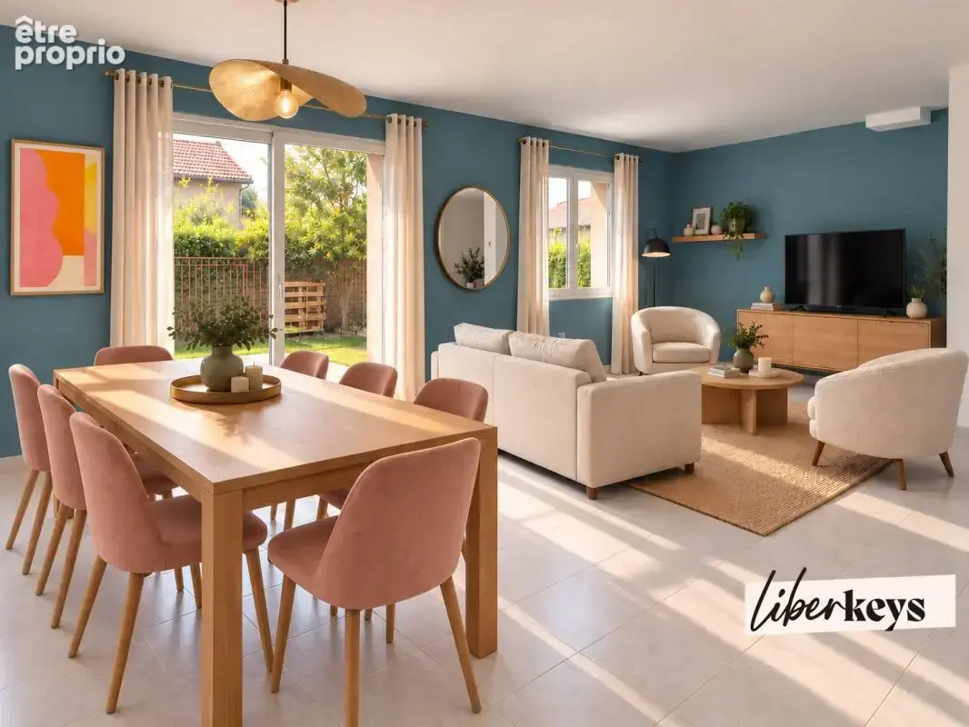 Caluire-et-Cuire – Vernay  Maison de ville 93 m² – 3 chambres – jardin - 1 box & 1 place de stationnement - photo 2