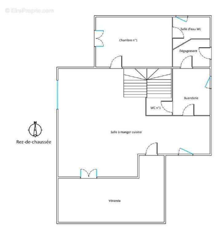 Maison de 101.52 m² plus une véranda de 14.50m² sur jardin clos de 552 m², 4 chambres. plages et commerces à pied - photo 14