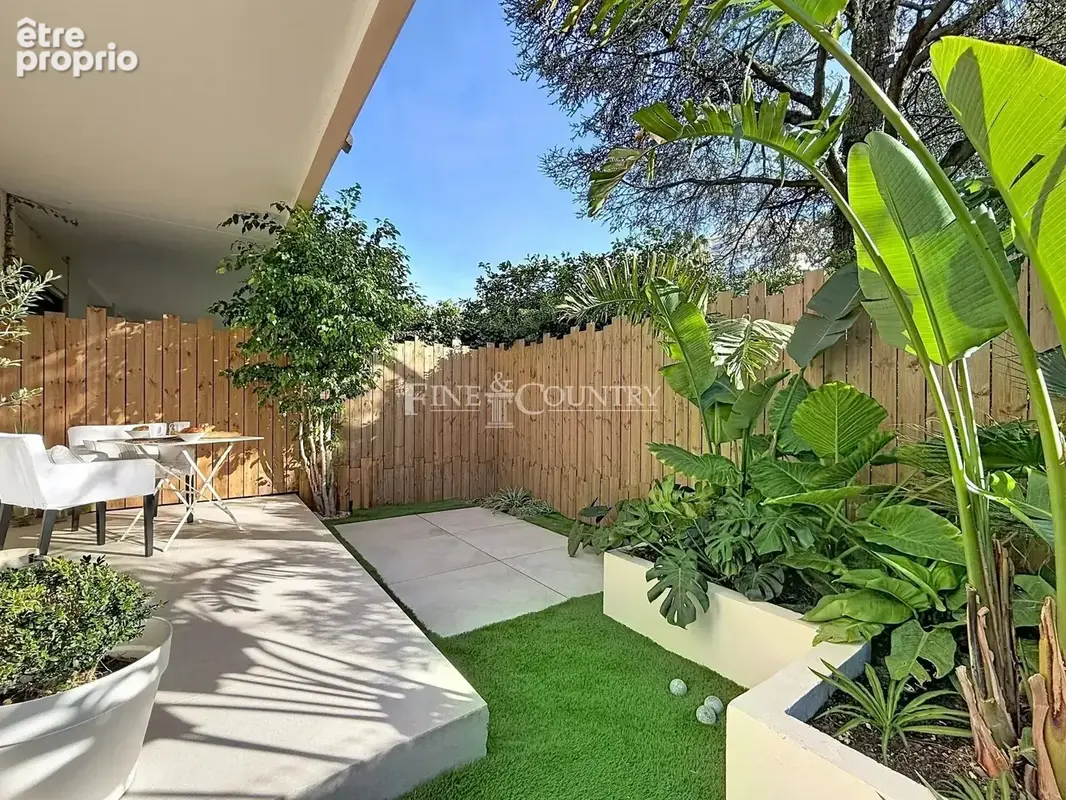 Vente appartement 3 pièces avec jardin  Cannes - photo 1