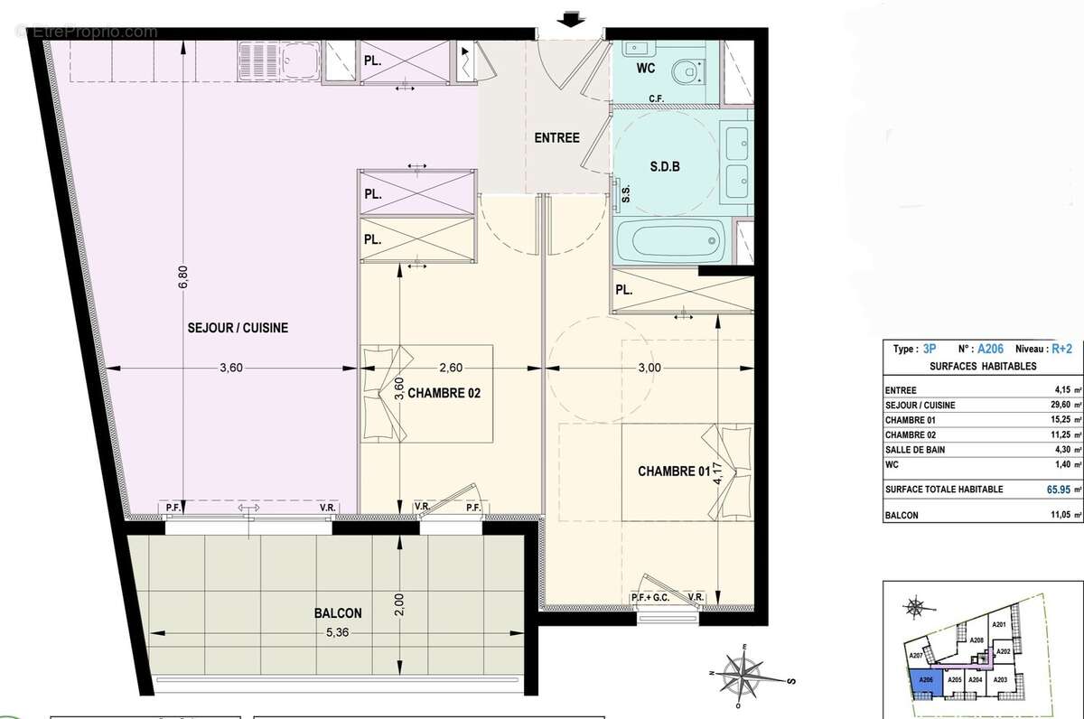 Appartement à LE CANNET