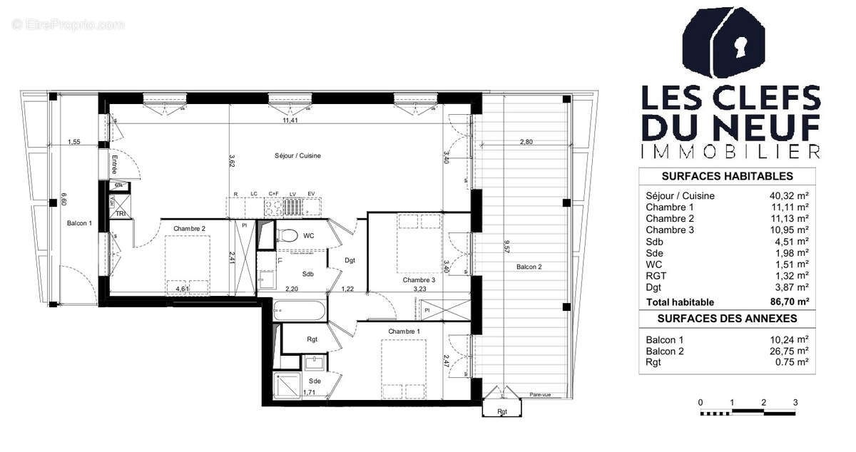 Appartement à TOULOUSE